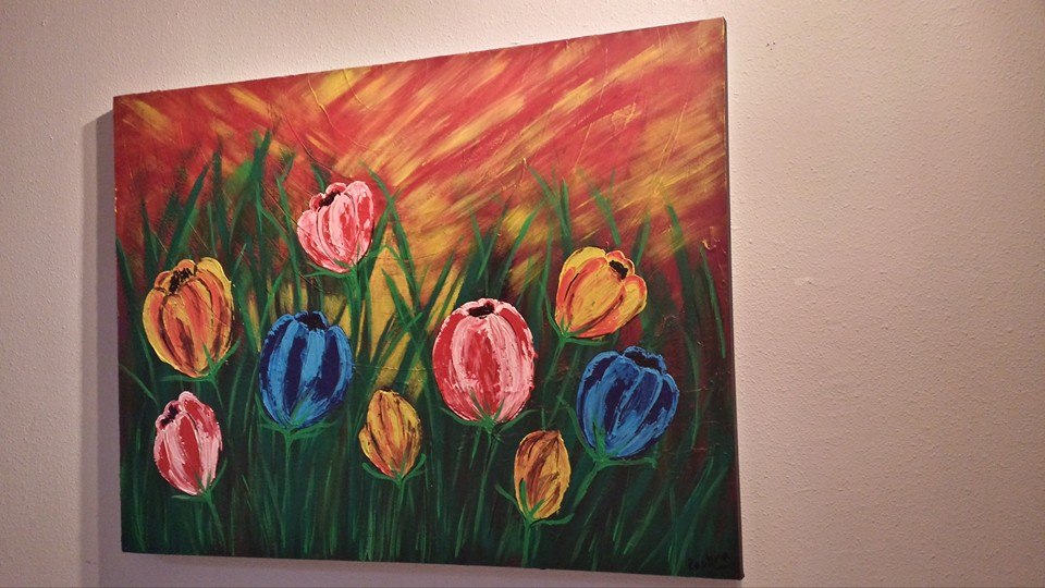 Acrylic on Canvas;36'x48'